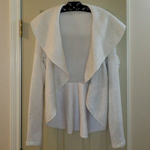 White Fitted Cardigan